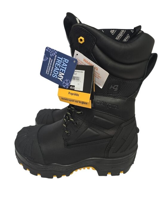 DAKOTA Men\'s 8901 Composite Toe Composite Plate HD3 Waterproof Boots Black 10M main image 4